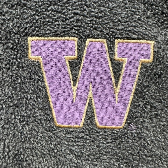 Columbia Fleece Jacket Men's Size S Gray Washington Huskies NCAA - Picture 13 of 14